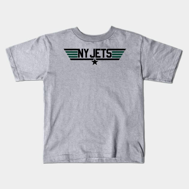 New York Jets Kids T-Shirt by Funnyteesforme